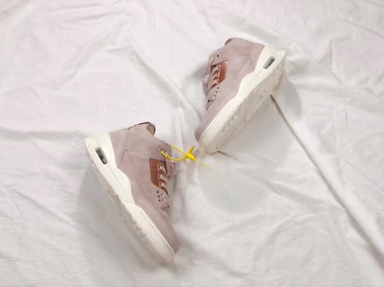 Air Jordan 3 Rose Gold Women Shoes